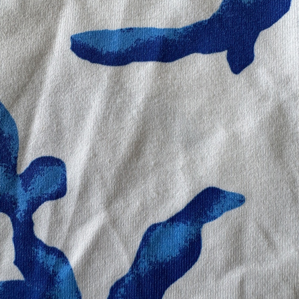 J. McLaughlin Blue Coral Print Long Sleeve Top - Picture 5 of 12